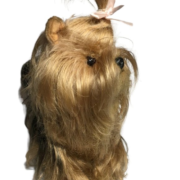 Domo Designs Lively & Lovely Shih Tzu Dog Plush Yorkshire Terrier Handcrafted - Picture 7 of 10